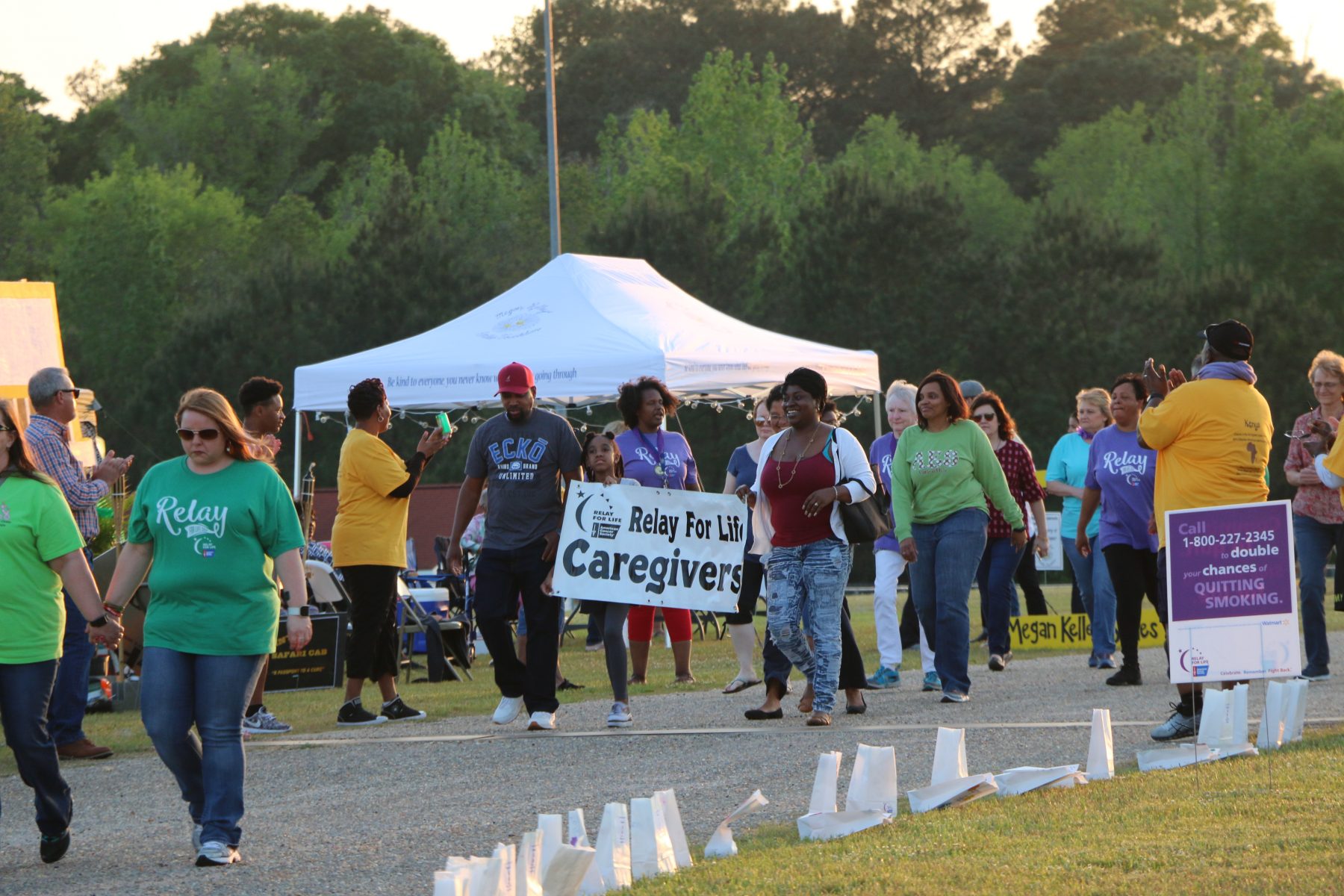relay for life caregivers walking